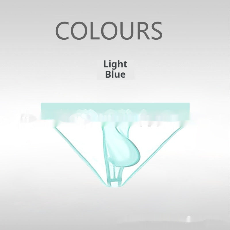 Triangle Ice Silk Ultra-Thin Fully Transparent Mens Briefs