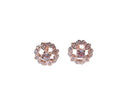 Openwork flower earrings