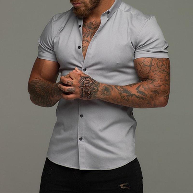 Muscle Men's Fitness Shirt Short Sleeve