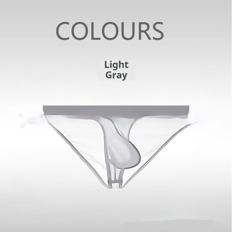 Triangle Ice Silk Ultra-Thin Fully Transparent Mens Briefs