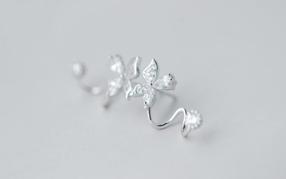 Diamond stud earrings