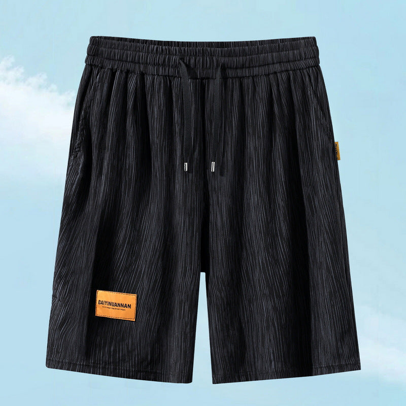 Men's Casual High-Elastic Thin Loose High-Waist Shorts