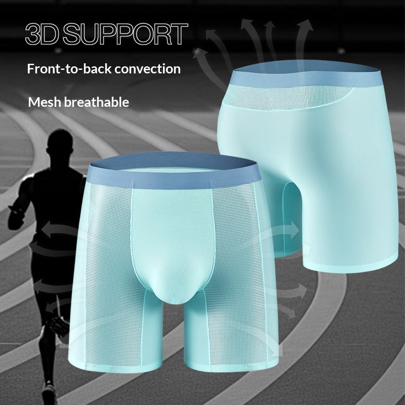 Extended-length Chafe-resistant Seamless Boxer Briefs