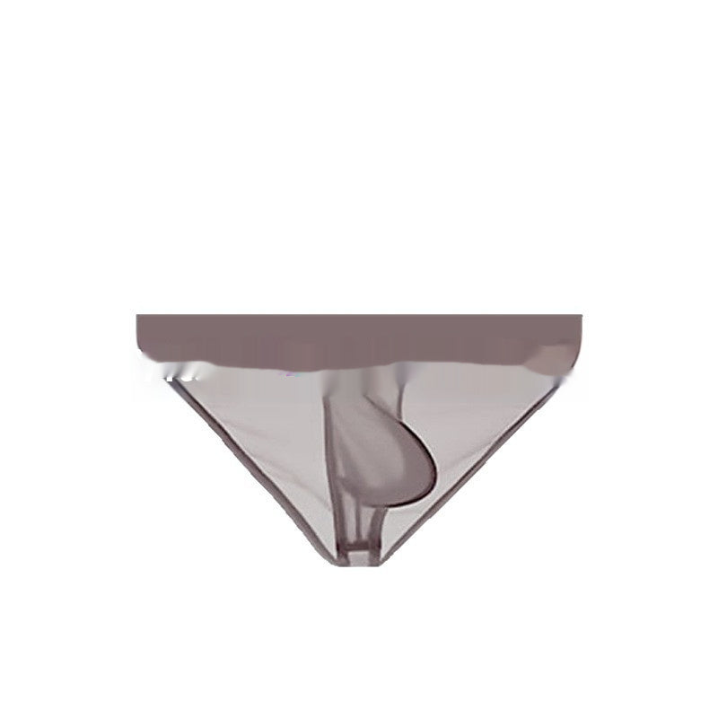 Triangle Ice Silk Ultra-Thin Fully Transparent Mens Briefs