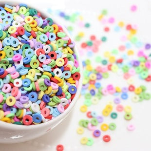 Slim Crystal Mud Squeezing Toy Filler Children Diy Handmade Beaded Material