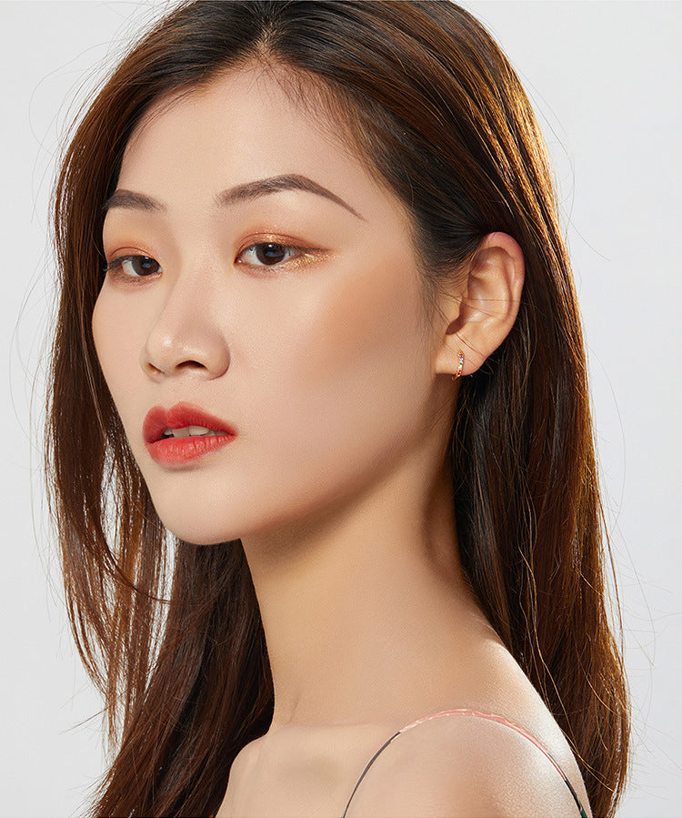 Zircon earrings