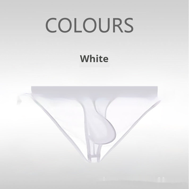 Triangle Ice Silk Ultra-Thin Fully Transparent Mens Briefs