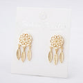 Feather Dream Catcher Studs
