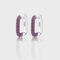 Circle Earrings Vintage Premium Full Diamond Ring S925 Sterling Silver