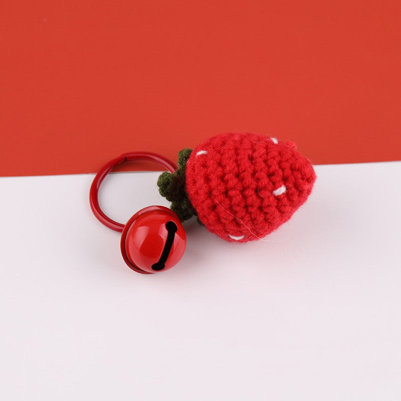 Candy Color Paint Metal Little Bell Shape Keychain Accessories