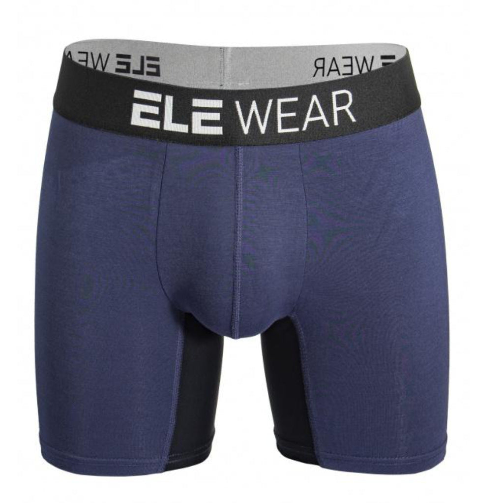 Mens Home Casual Skin-Friendly Breathable Slim-Fit Sweat-Wicking Comfortable Long-Style Boxer Briefs