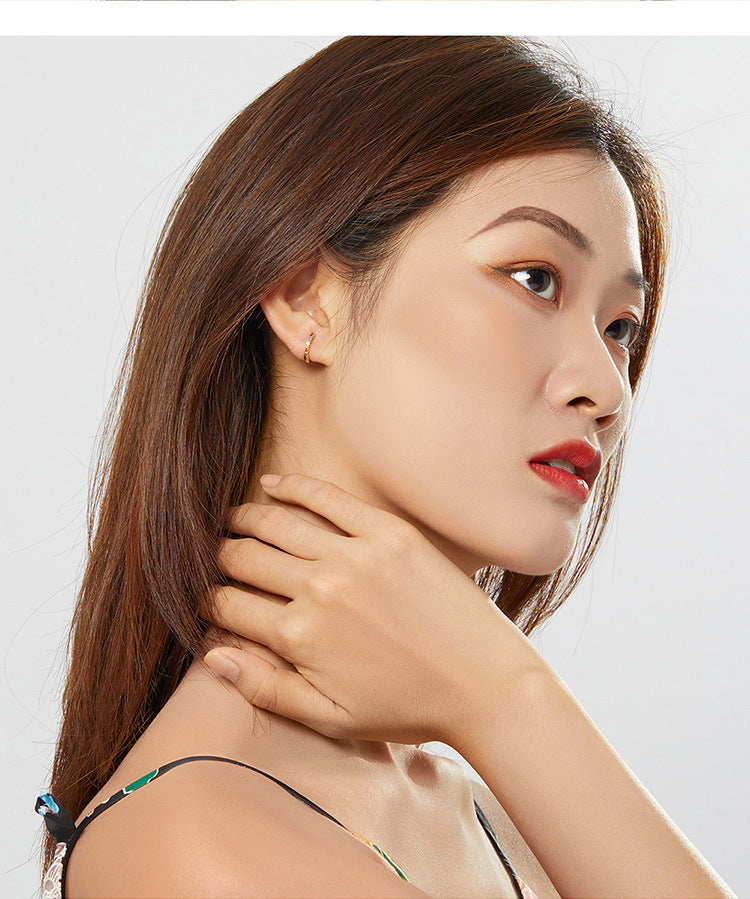 Zircon earrings