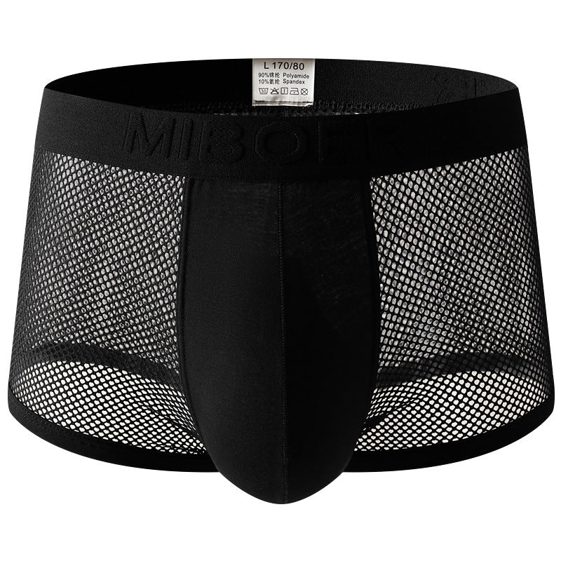 Low-rise Mesh Sexy Mens Boxer Briefs