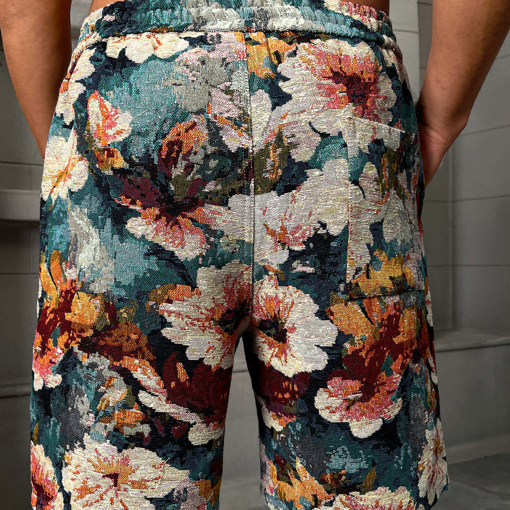 Fashionable Lake-Blue Summer Casual Shorts