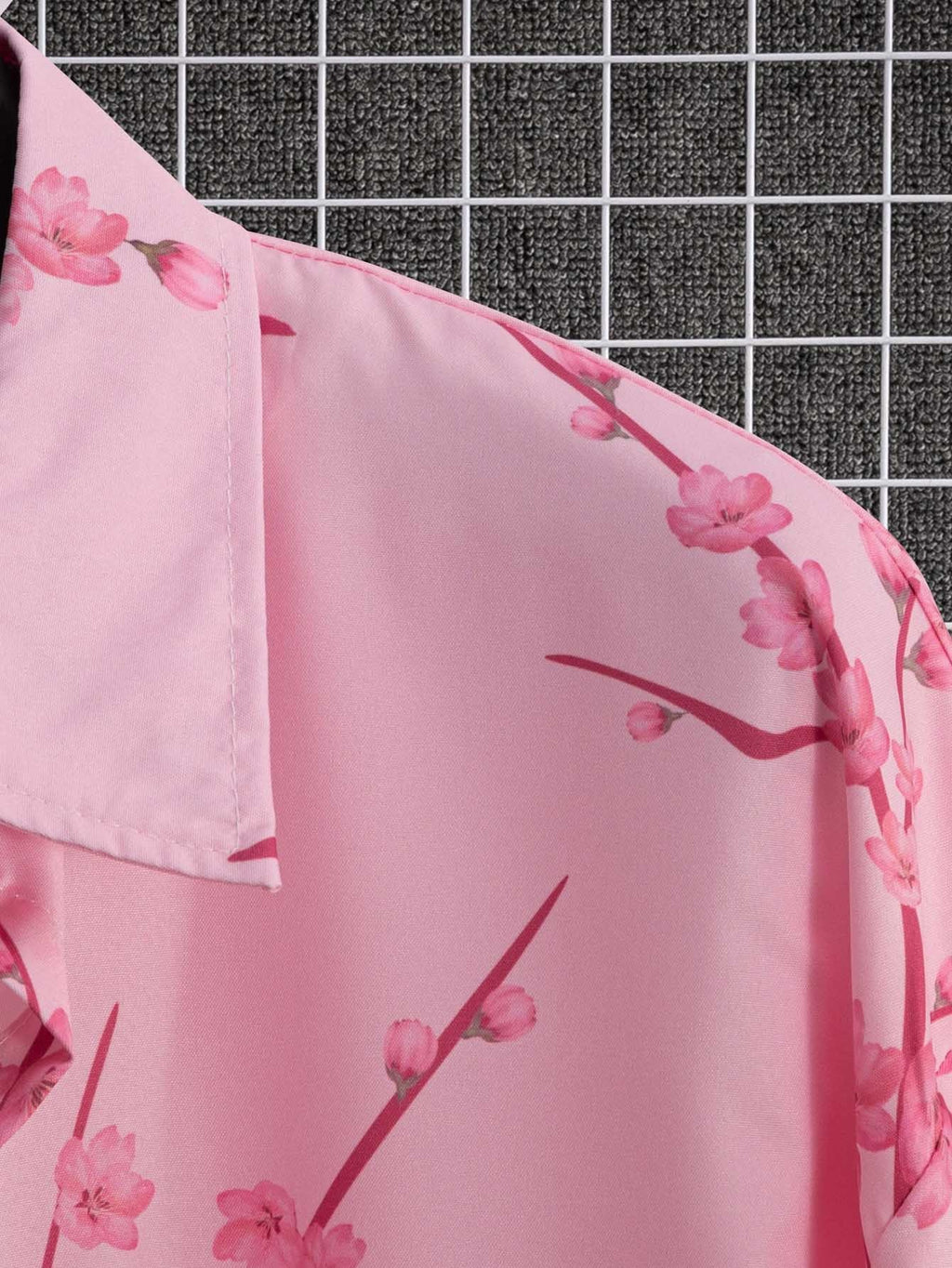Digital Printing Floral Short Sleeve Shirt