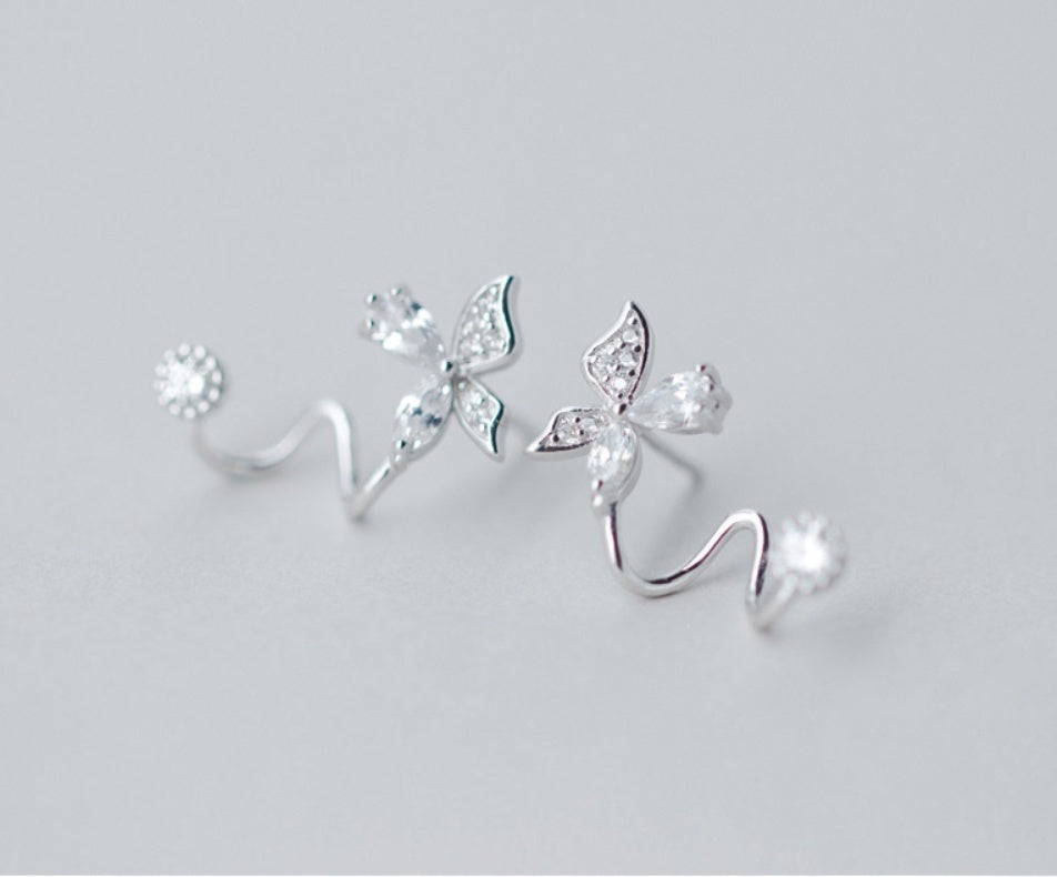 Diamond stud earrings