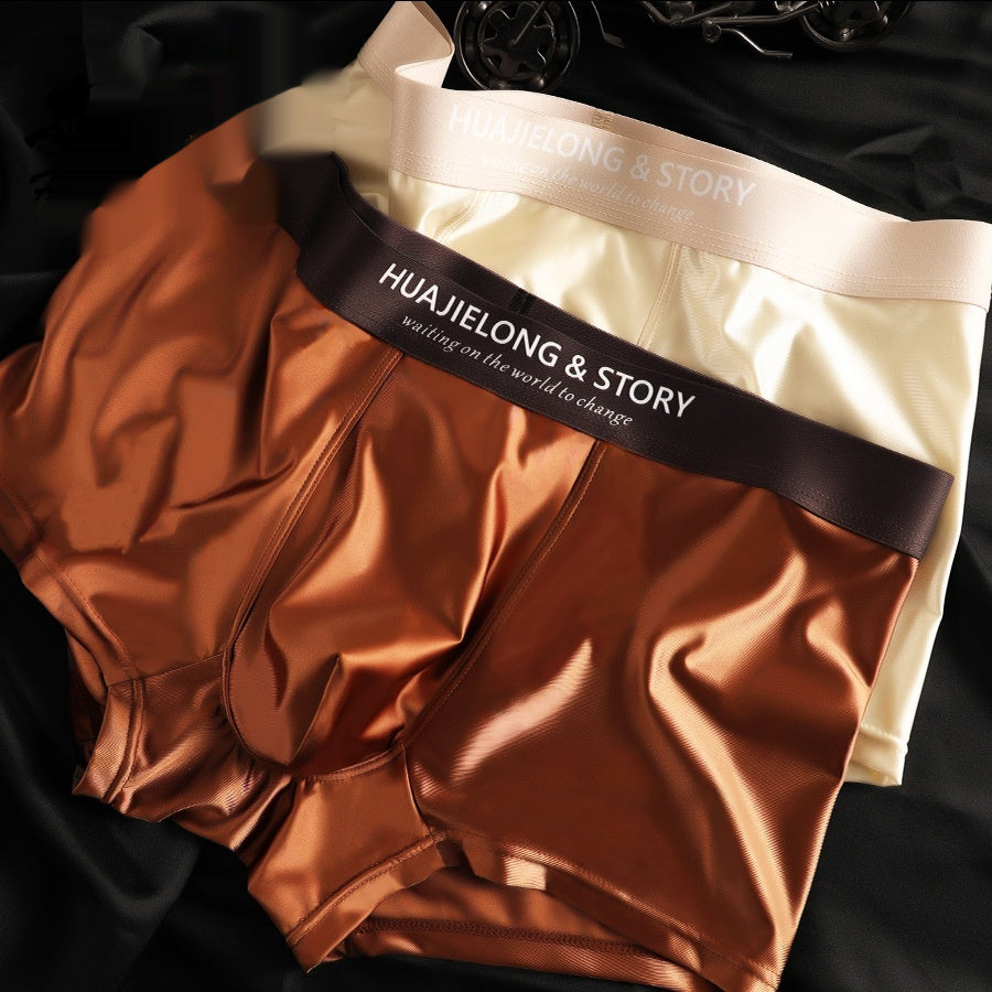 Fashionable Plus-Size Breathable Men's Boxer Briefs