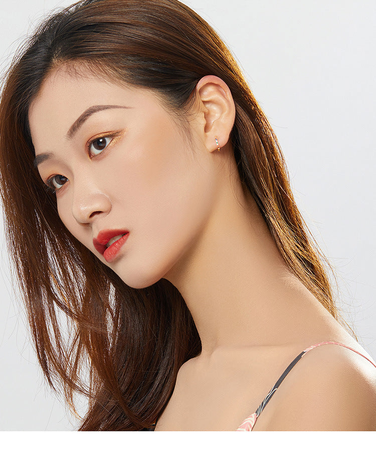 Zircon earrings
