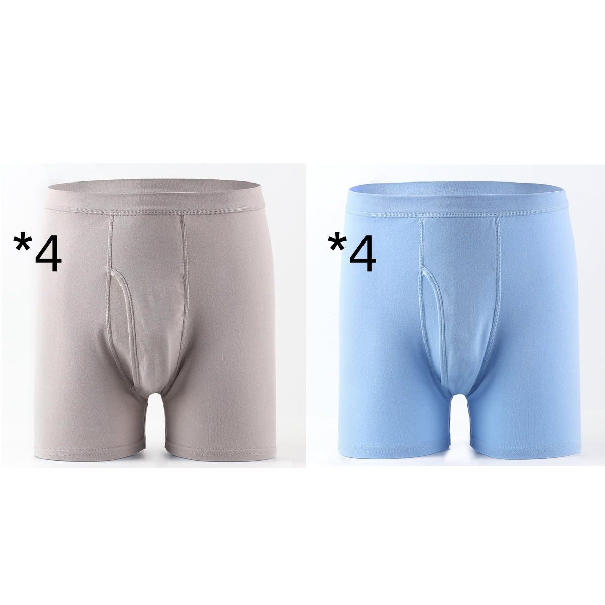Men's Plus-Size Loose-Fit 100 Cotton Boxer Briefs