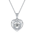 Set With Top-quality Moissanite, This Luxurious And Fashionable Light Luxury Trend Jewelry Necklace Pendant Is Made Of S925 Silver Electroplated With Platinum