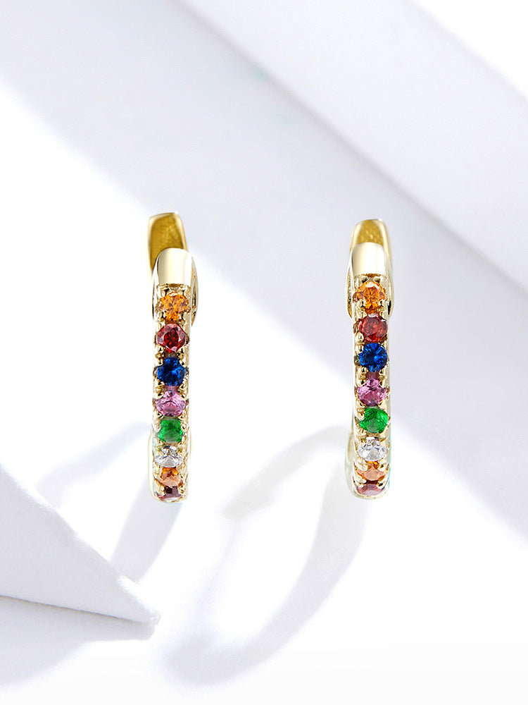 Zircon earrings