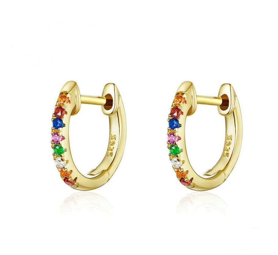 Zircon earrings