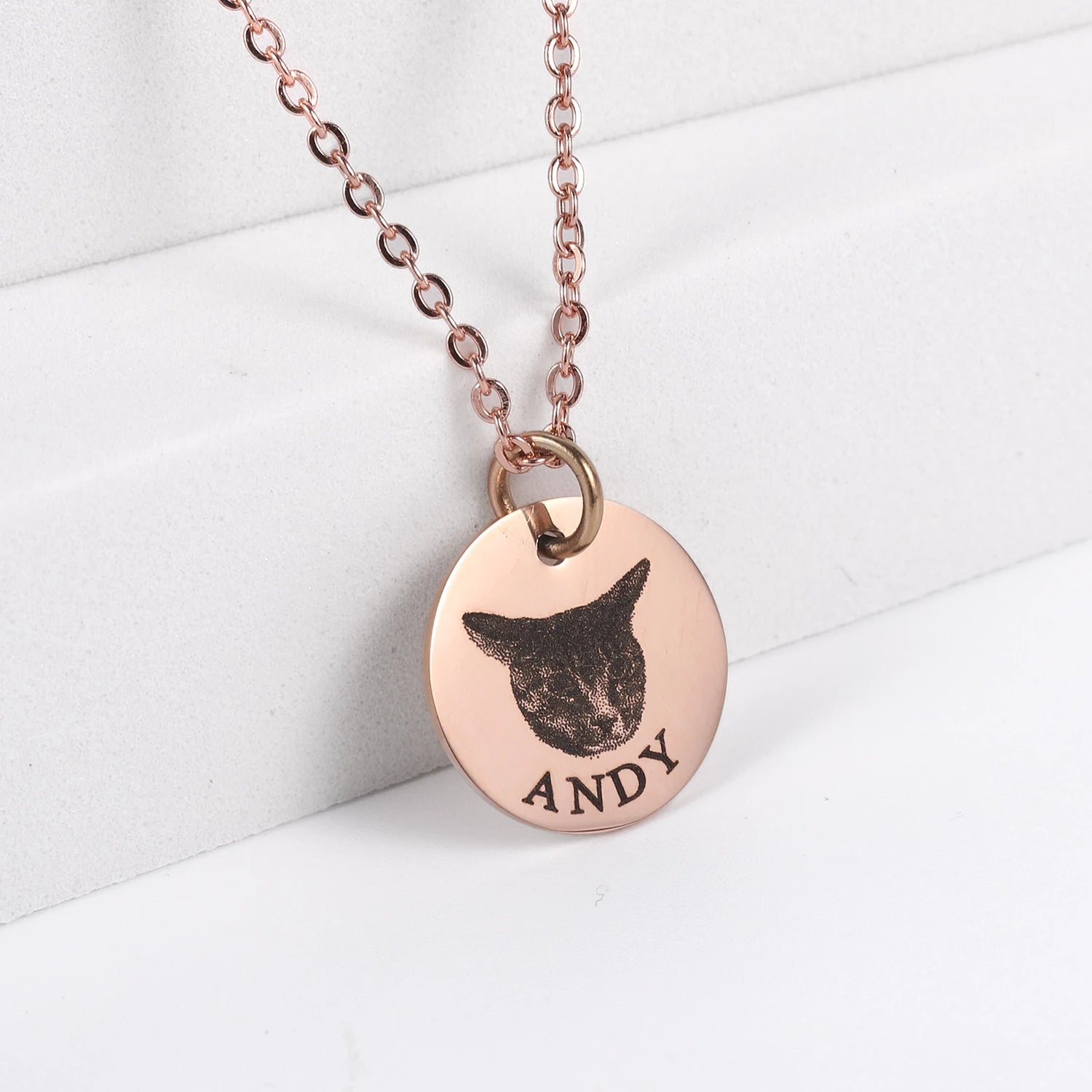 Personalized Gifts for Mom Dog Mom Custom Dog Portrait Necklace Personalized Pet Portrait Necklace Memorial Gift Dog Custom Gift