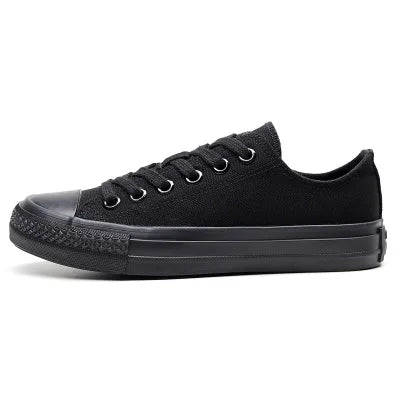 Canvas Shoes for Women and Men Lemon Yellow All Black Cloth Shoes Size 35-44 Pure White Sneakers for Boys and Girls Simple Style