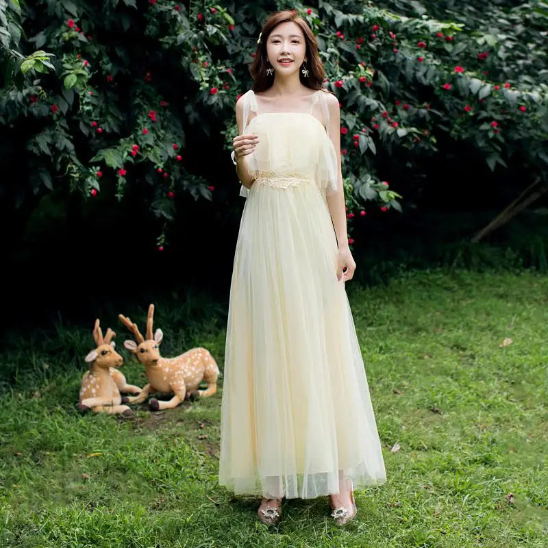 Women Pink Champagne Grey Blue Long Bridesmaid Dresses Sweet Memory Bride Guest Prom Graduation Vestidos Wedding Party Robe