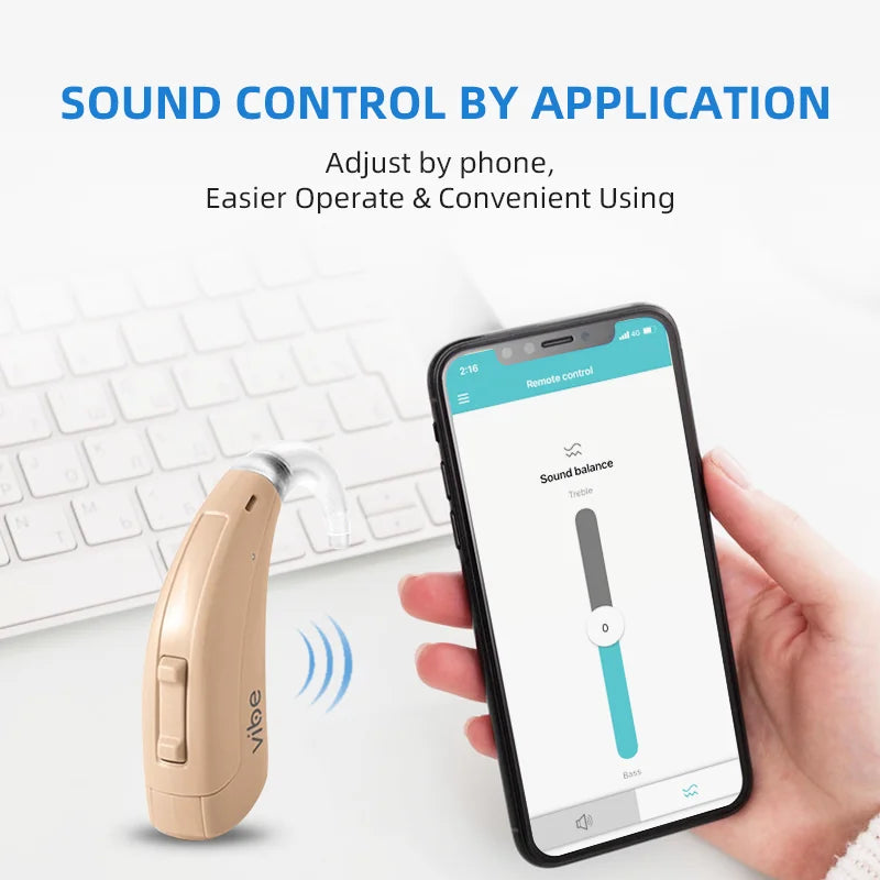 Siemens Vibe 140db Super Power Hearing Aids 8 Channel Digital Hearing Aid For Severe to Profound Deaf App Programmable Ear Aids