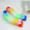 2Pcs/set Rainbow Colorful Women Girls Kid Bath Shower Scrubber Body Cleaning Mesh Shower Sponge Product Tool