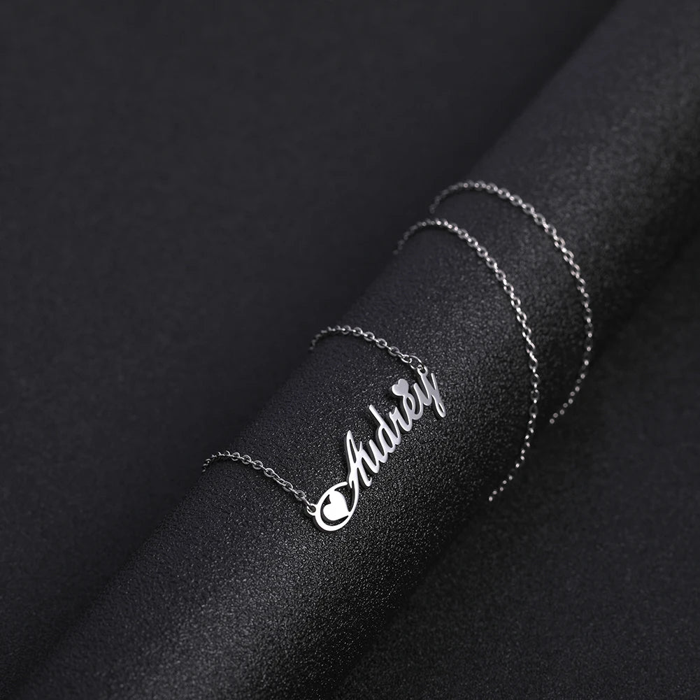 Sipuris Custom Name Necklace Personalized Golden Choker Stainless Steel Necklace For Women Man Customized Jewelry Weddings Gifts