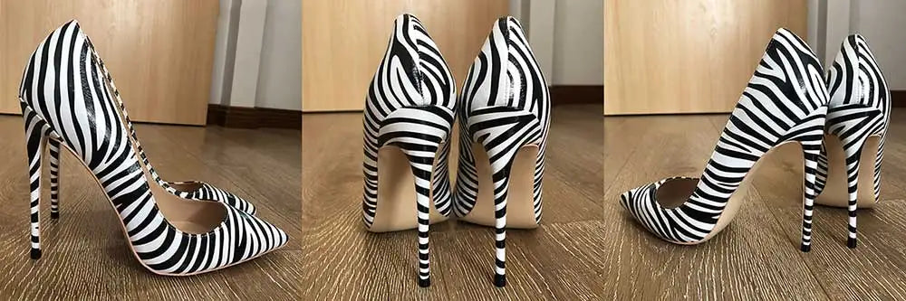 Tikicup Silver Spikes Women Black Matte Sexy Stiletto High Heels Ladies Wild Party Club High Heel Shoes 8cm 10cm 12cm Customize