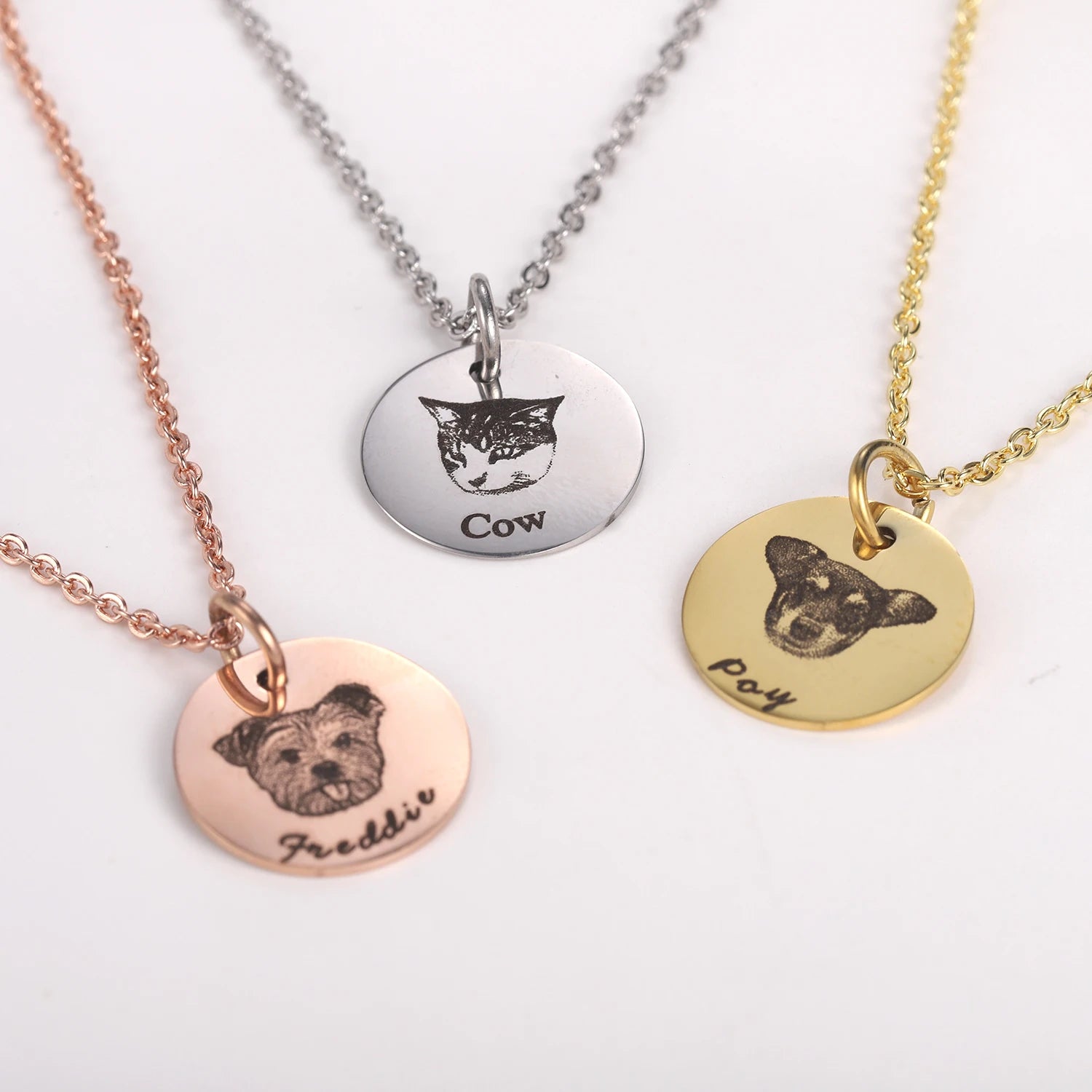 Personalized Gifts for Mom Dog Mom Custom Dog Portrait Necklace Personalized Pet Portrait Necklace Memorial Gift Dog Custom Gift