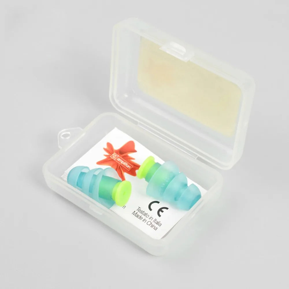 1 Pair Reusable Noise Cancelling Soft Silicone Earplugs Sound Insulation Hearing Protection Ear plugs for Music Party #288344