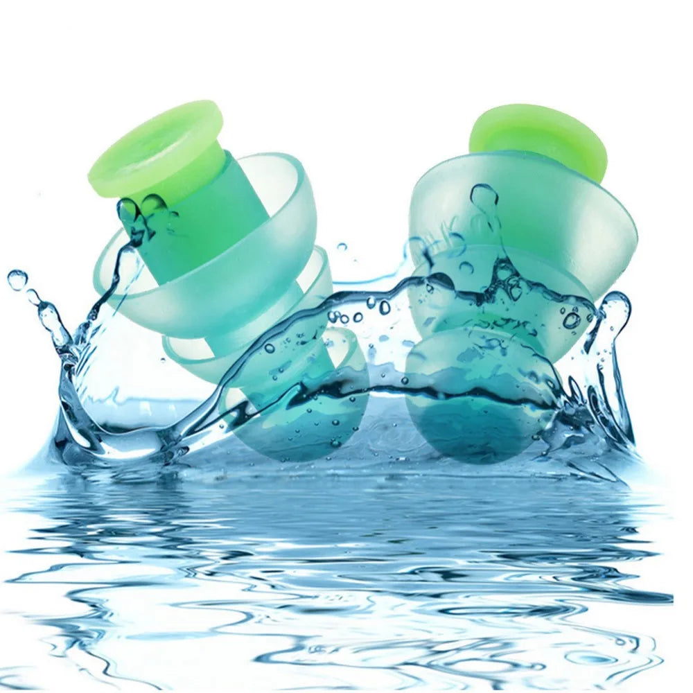 1 Pair Reusable Noise Cancelling Soft Silicone Earplugs Sound Insulation Hearing Protection Ear plugs for Music Party #288344