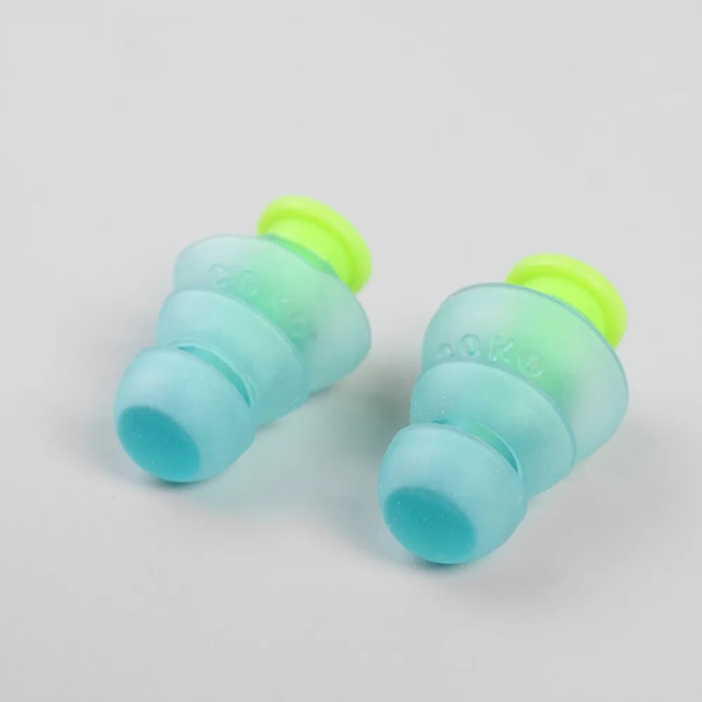 1 Pair Reusable Noise Cancelling Soft Silicone Earplugs Sound Insulation Hearing Protection Ear plugs for Music Party #288344