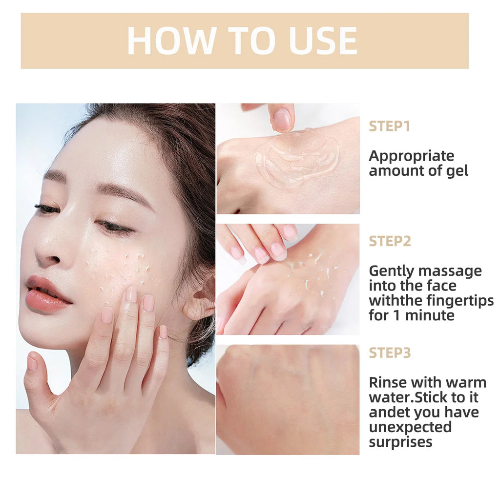 200ml Orange Scrub Gel is suitable for all skin types, gently removes dead skin cells, moisturizes and brightens the skin tone