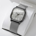 Fashion Square Women's Watch Casual Silicone Strap Quartz Watches Sports Wristwatch For Men Women Students（Without Box）