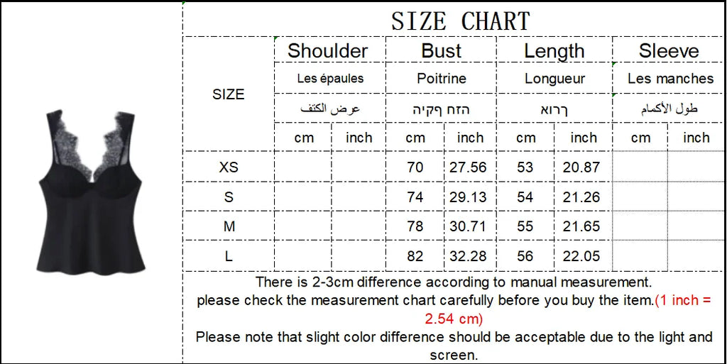 TFMLN Women Lace Splice Sexy Sling Sleeveless Tops 2026 New Fashion Deep V Neck Elegant Outfit Chic Street Casual Clothing