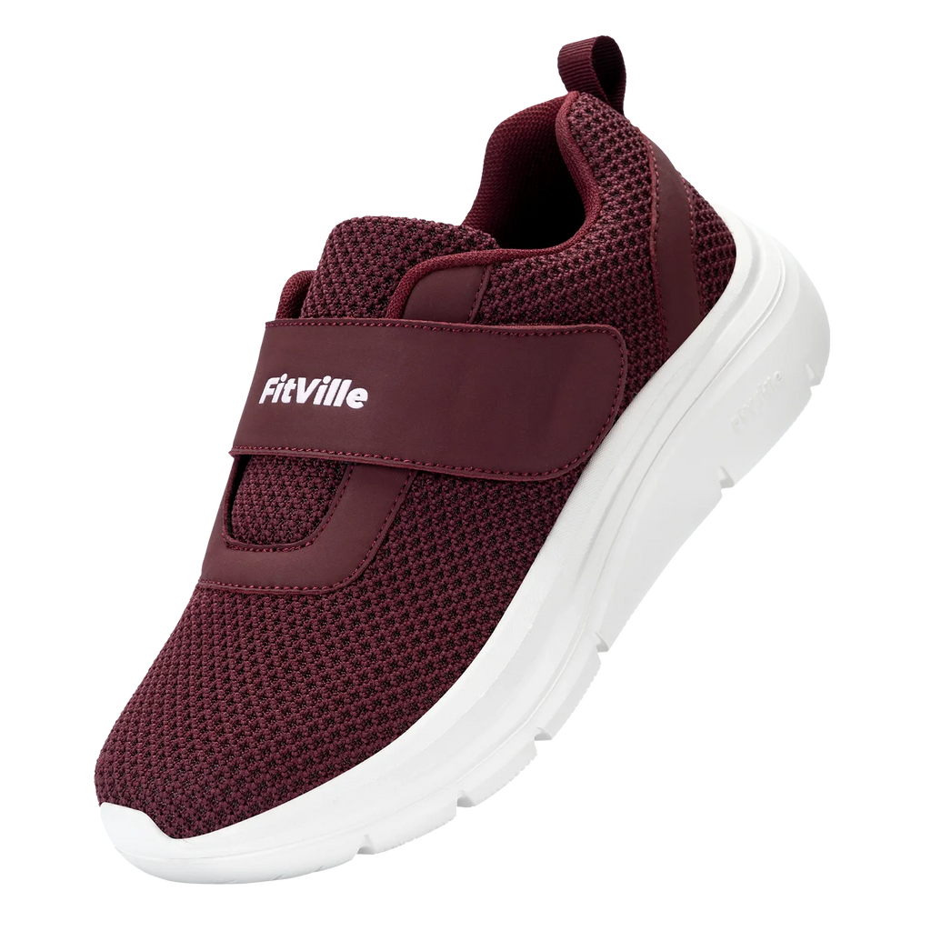 FitVille Women'S Shoes Wide Sneakers Diabetes Shoes Adjustable Strap For Swollen Feet Slip On Walking Lightweight Comfortable