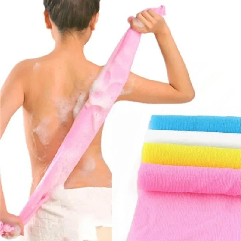 50 Pcs Japanese Body Wash Towel Beauty Skin Exfoliating Cloth Nylon Bath Washcloth Skin Polishing Body Back Scrubber for Hotel