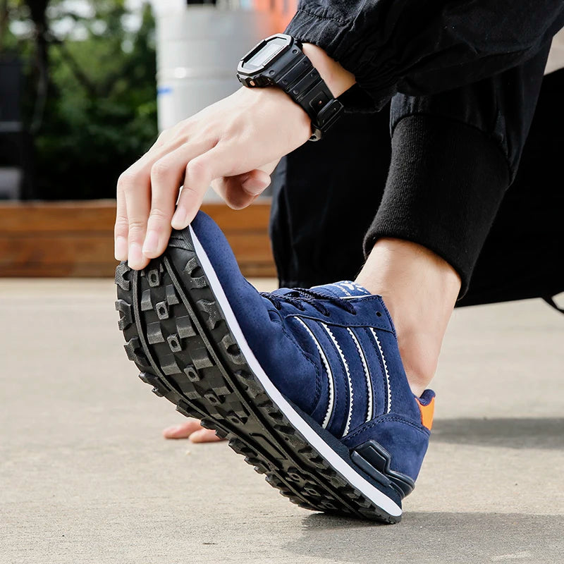 2024 New High Quality Men's Sneakers Leather Casual Shoes Autumn Breathable Men Shoes Male Flat Shoe