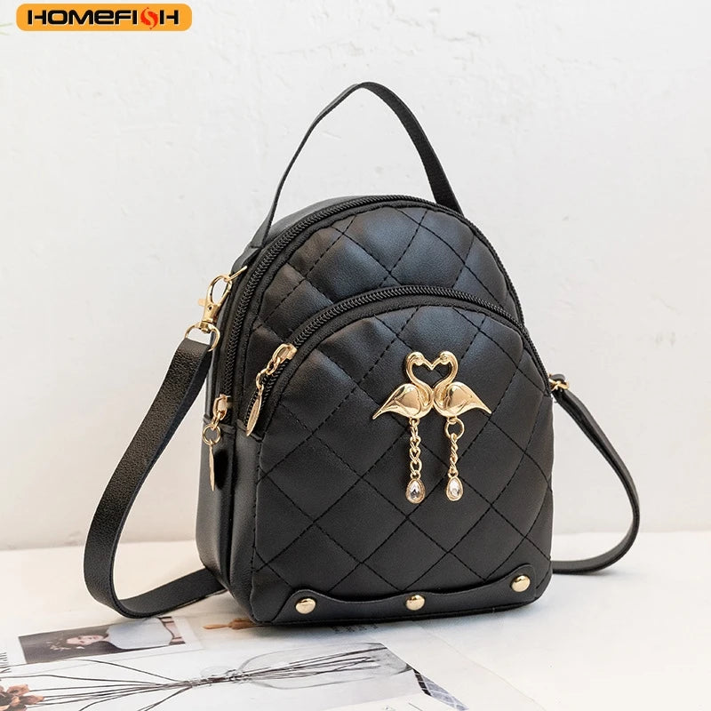 HOMEFISH Women Fashion Backpack Ins New Style Female Handbag Leisure Mini Fashion Women Backpacks Phone Packs MIni Backpack