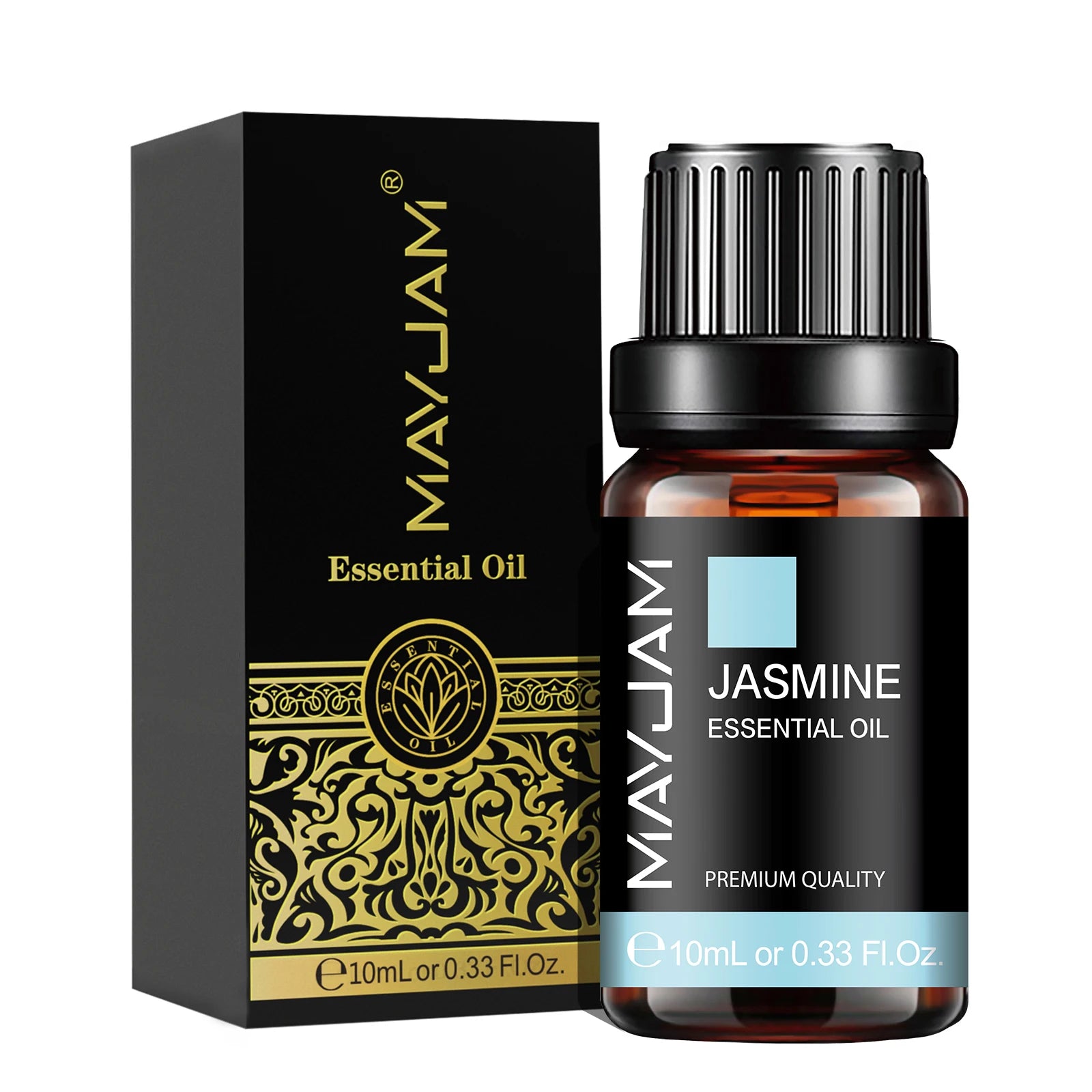 MAYJAM 10ML Lavender Lemongrass Jasmine Vanilla Eucalyptus Rose Lemon Essential Oil For Humidifier Diffuser Candle Making