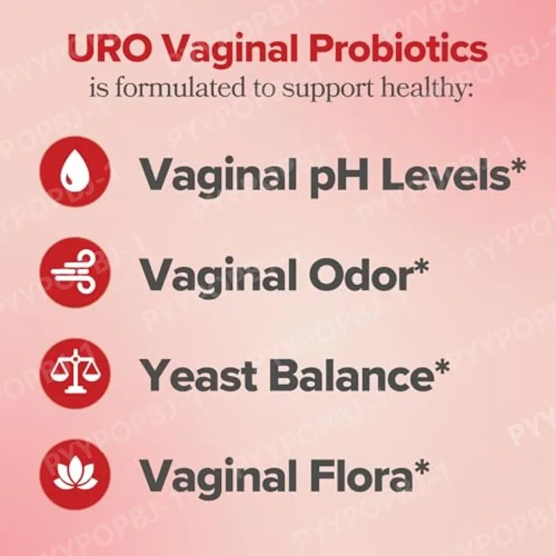 Women's Probiotic Capsules  with Lactobacillus & Prebiotics for Gut and PH Balance  Promote Healthy Flora 60 Pieces