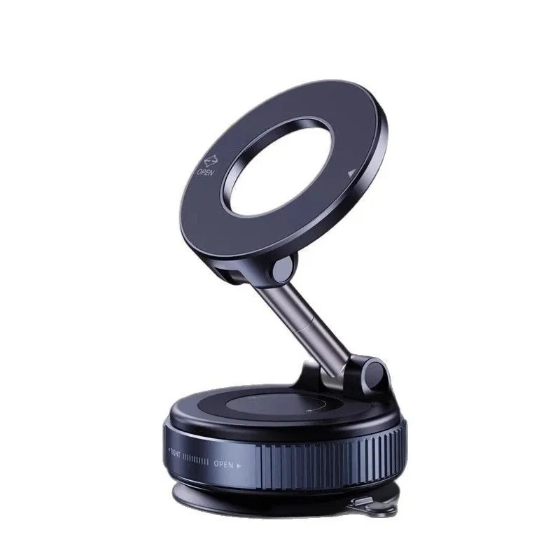 New vacuum suction cup phone holder for car, rotating magnetic phone holder, car navigation.