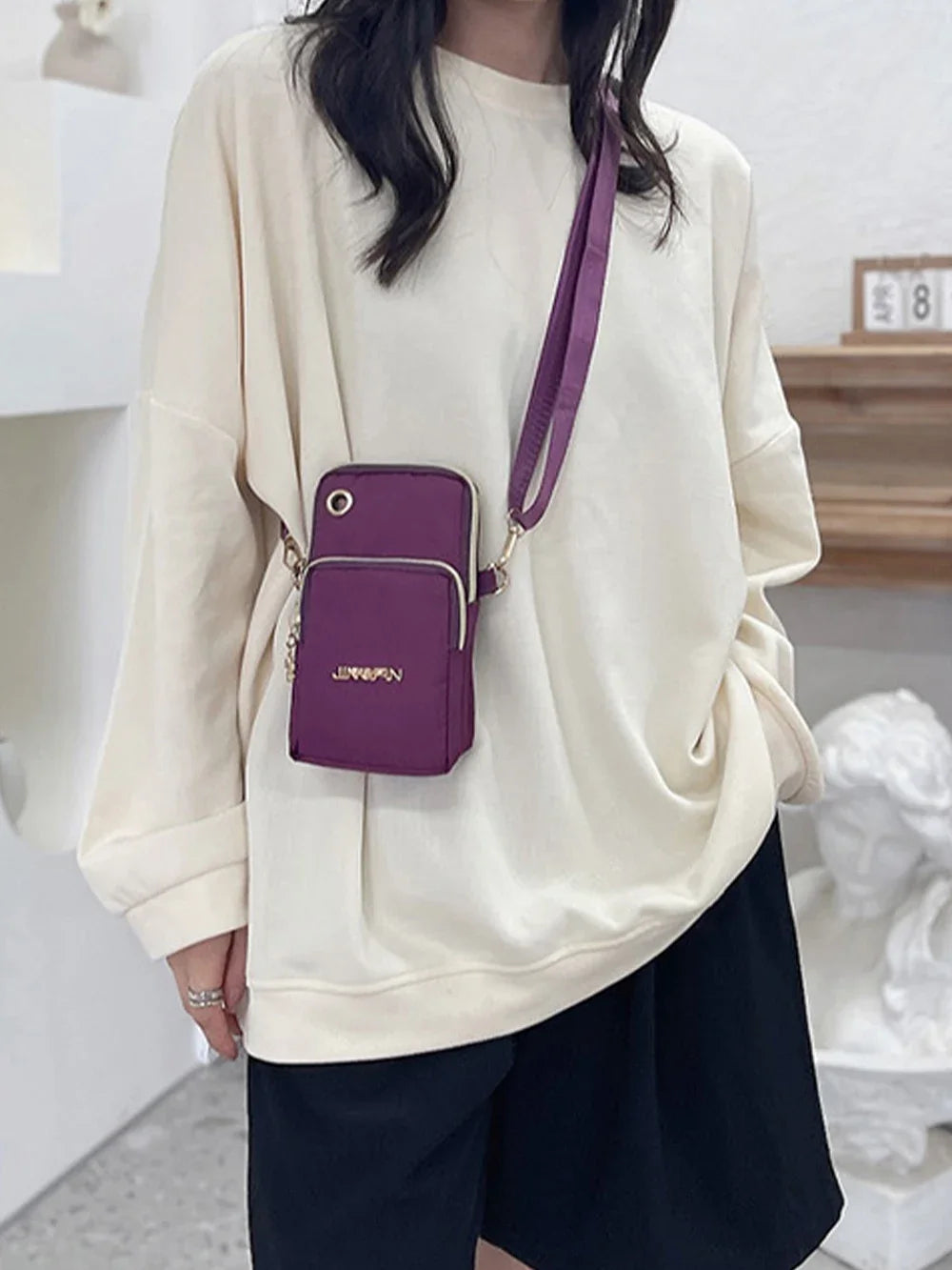 2025 New Women's Slant Mini Bag, Mobile Phone Bag, Fashion Mom Money Bag