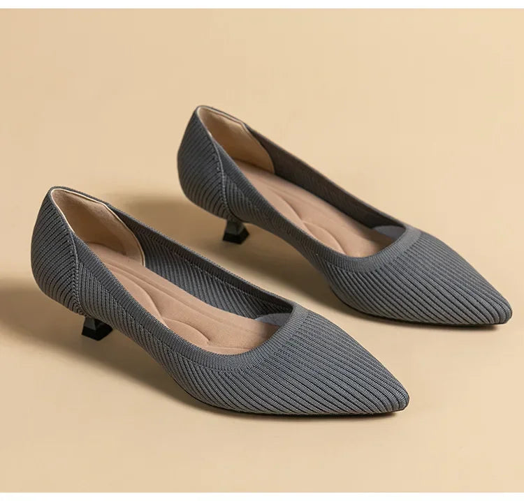 Women's Solid Color Flat Shoes Casual Fashion Breathable Non Slip Rubber Sole Pointed Non-Slip Comfortable Spring and Autumn