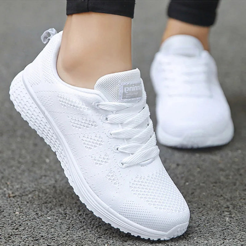 Women's Sports Shoes White Sneakers Lightweight Gym Shoes For Woman Spring Summer Sneaker High Quality Shoes Women Casual Tenis